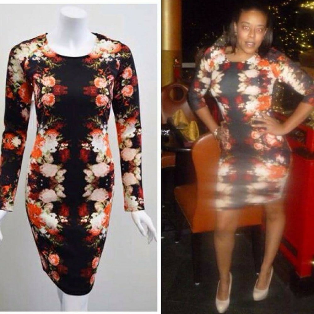 R&J Floral Scuba Dress